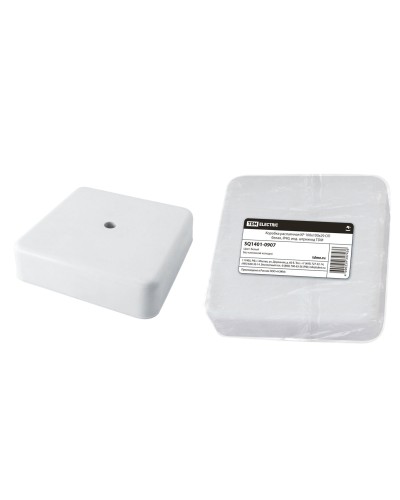 Коробка КР 100х100х29 ОП белая, IP40 (SQ1401-0907). Распаячная коробка. TDM ЕLECTRIC в Грозном