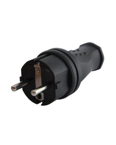 Вилка прямая 2Р+РЕ 16А 250В IP44 (SQ0612-0031). Вилка прямая каучук. TDM ЕLECTRIC в Грозном