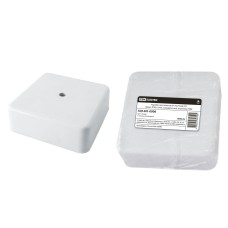 Коробка КР 75х75х28 ОП белая, IP40, с клеммной колодкой (SQ1401-0906). Распаячная коробка. TDM ЕLECTRIC