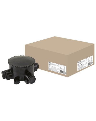 КЭМ 2-660-3 ОП D95мм IP65, 3-х рожковая (карболит) TDM (SQ1401-1101). Коробка электромонтажная. TDM ЕLECTRIC в Грозном
