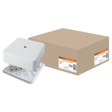 Коробка КР 100х100х44 ОП с клеммной колодкой, белая, IP40 (SQ1401-0210). Распаячная коробка. TDM ЕLECTRIC