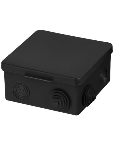Распаячная коробка ОП 100х100х55мм, крышка, IP54, 8вх., черная TDM (SQ1401-0913). Распаячная коробка ОП. TDM ЕLECTRIC в Грозном