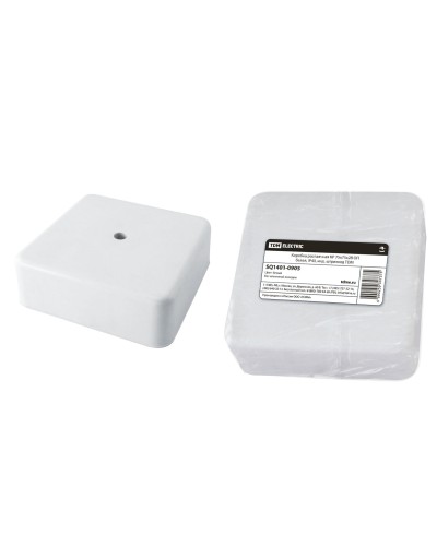 Коробка КР 75х75х28 ОП белая, IP40 (SQ1401-0905). Распаячная коробка. TDM ЕLECTRIC в Грозном