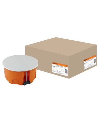 Распаячная коробка СП D80х40мм, крышка, пл. лапки, IP20, TDM (SQ1403-1025). Распаячная коробка СП. TDM ЕLECTRIC в Грозном