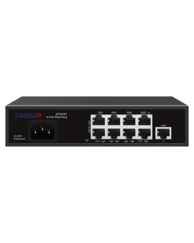 TR-NS1109-120-8PoE. Коммутатор с PoE. Trassir в Грозном
