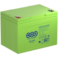 WBR GPL12750. Аккумулятор герметичный свинцово-кислотный. WBR