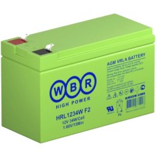 WBR HRL1234W F2. Аккумулятор герметичный свинцово-кислотный. WBR