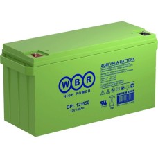 WBR GPL121550. Аккумулятор герметичный свинцово-кислотный. WBR