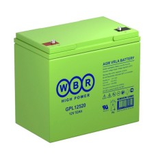 WBR GPL12520. Аккумулятор герметичный свинцово-кислотный. WBR