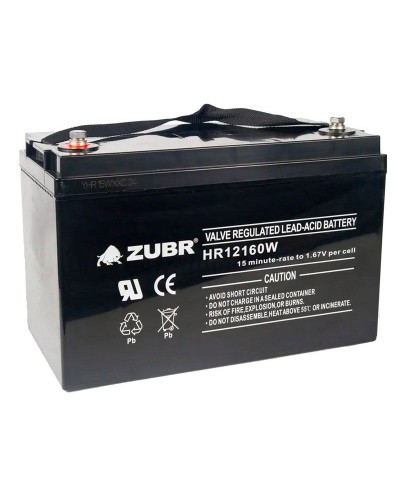 ZUBR HR 12160W (12V, 45Ah). Аккумулятор герметичный свинцово-кислотный. ZUBR в Грозном