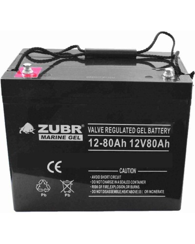 ZUBR MARINE GEL NPG 12-80 (12V, 80Ah). Аккумулятор герметичный свинцово-кислотный. ZUBR в Грозном