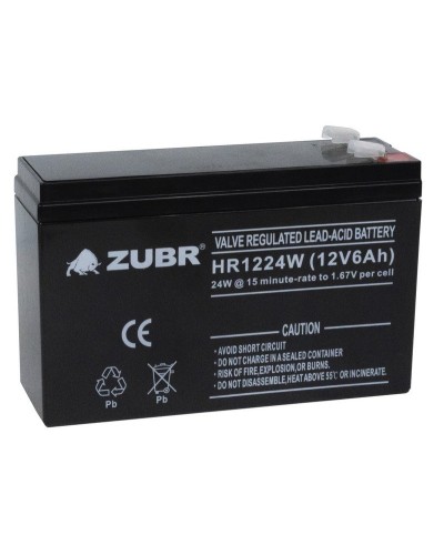 ZUBR HR 1224W (12V, 6Ah). Аккумулятор герметичный свинцово-кислотный. ZUBR в Грозном