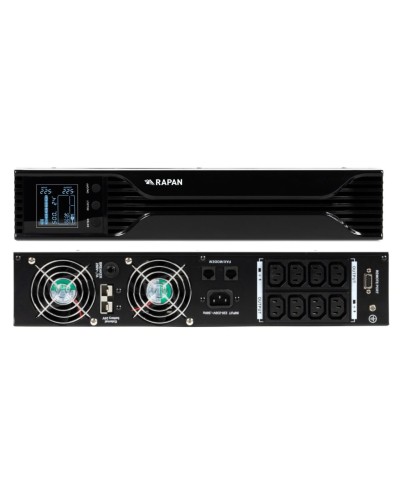 RAPAN-UPS 1000 RACK+2х9Ah (RAPAN-UPS 1000-RACK-IN-2х9-E) (8958). Бесперебойный источник питания. Бастион в Грозном
