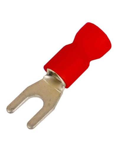 Наконечник вилочный НВИ 0,25-1,5 М5 (D5,3мм) (100 шт) (2A15P-EE-PVC). Наконечник вилочный с изолированным фланцем ПВХ. ДКС в Грозном