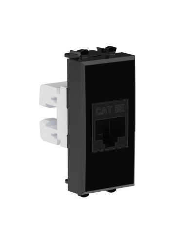 Розетка RJ-45, кат.5E, Avanti, 1 модуль, черный квадрат (4402661): Розетка компьютерная модульная в Грозном
