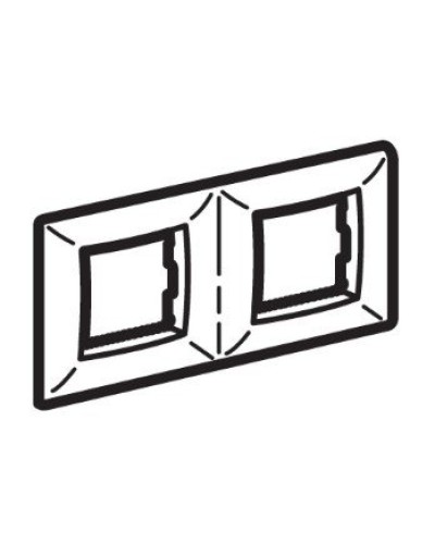 Рамка на 2+2 модуля (двухместная), слоновая кость (75012O): Рамка двухместная, Brava в Грозном