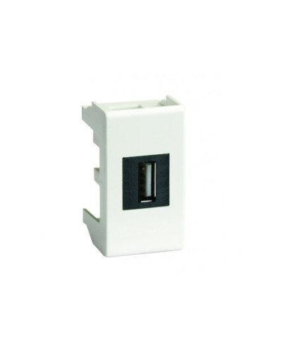 Розетка USB 2.0 Brava 1 модуль слоновая кость (75200S): Розетка USB в Грозном
