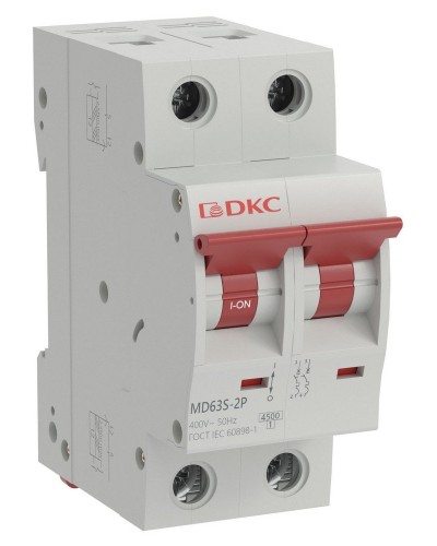 YON max MD63S 2P 6А 4,5кА C (MD63S-2PC6). Автоматический выключатель. ДКС в Грозном