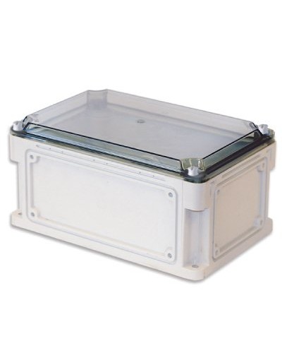 Корпус RAM box 400х200х146, высота крышки 21 мм, IP67 (542211). Корпус с фланцами и прозрачной крышкой, без монтажной платы. ДКС в Грозном