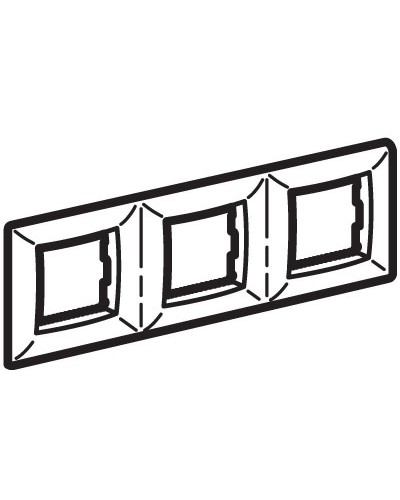 Рамка на 2+2+2 модуля (трехместная), белая (75013W): Рамка трехместная, Brava в Грозном