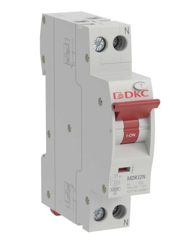 YON max MDR, 1P+N, 30mA, 10A, 6kA, А (MDR32N-1N2C10-A). Компактный автоматический выключатель дифференциального тока. ДКС в Грозном