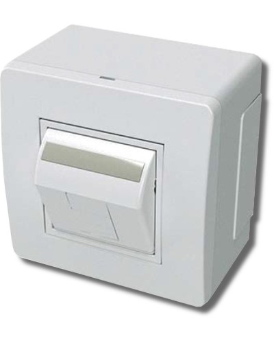 Коробка в сборе с 1 розеткой RJ45, кат.5е, белая (10665): Коробка в сборе в Грозном