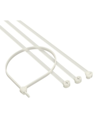 Хомут 2,5x100 P6.6, белый (100шт) (21203SR): Хомут с двойным замком в Грозном