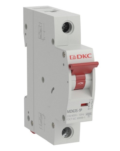 YON max MD63S 1P 20А 4,5кА C (MD63S-1PC20). Автоматический выключатель. ДКС в Грозном