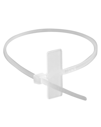 Хомут 2,5x110 белый (100шт) (252110SR-M): Хомут маркировочный, горизонтальная табличка под замком 20x9 в Грозном