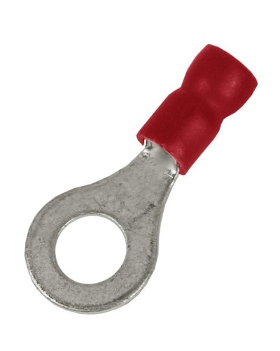 Наконечник НКИ 0,25-1,5 М8 (D8,4мм) с отверстием под винт (100 шт) (2A8P-EE-PVC). Наконечник с отверстием под винт и изолированным фланцем ПВХ. ДКС в Грозном