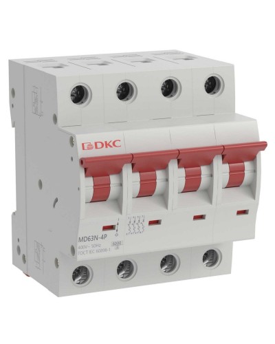 YON max MD63N 4P 40А 6кА C (MD63N-4PC40). Автоматический выключатель. ДКС в Грозном