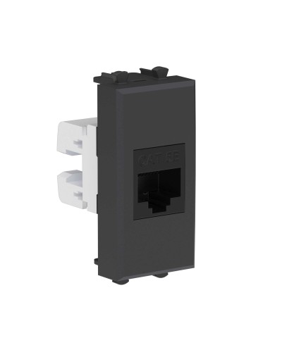 Розетка RJ-45, кат.5E, Avanti, 1 модуль, черный матовый (4412661): Розетка компьютерная модульная в Грозном