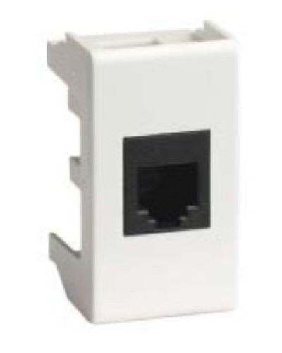 Розетка RJ-45 Viva 1 модуль белая (45038): Розетка компьютерная с одним разъёмом в Грозном