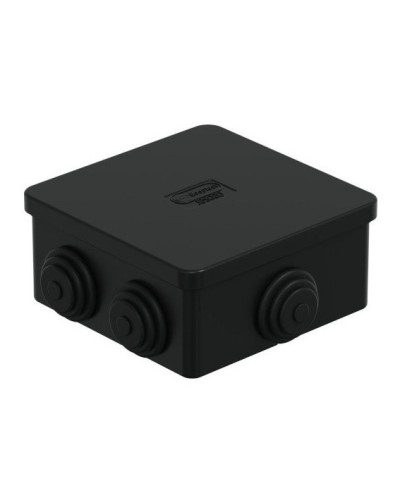 Коробка JBS080 85х85х50, 6 вых., IP44, чёрная (44066BL-1). Коробка монтажная. Экопласт в Грозном