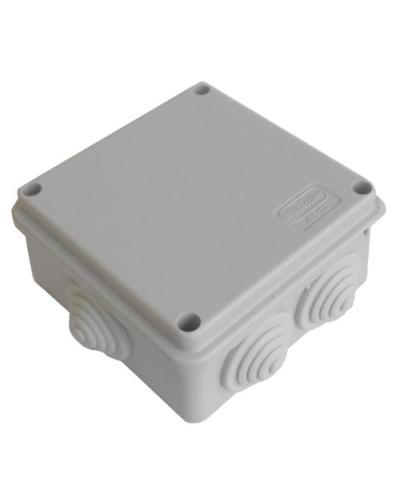 Коробка JBS100 100х100х55, 6 вых., 4P (1,5…10мм²) серая (43347HF-GR). Коробка монтажная, огнестойкая, без галогена. Экопласт в Грозном