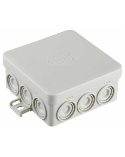 Коробка JBL085 85х85х38, 12 вых., 8P (0,15...2,5мм²) серая (43355HF-GR). Коробка монтажная, огнестойкая, без галогена. Экопласт в Грозном
