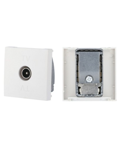 Розетка TV оконечная, белый LK45 (852104). Розетка TV. Экопласт в Грозном