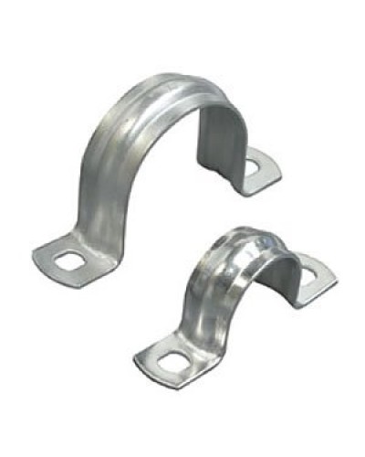 Скоба двухлапковая D50 с двумя отверстиями (50шт) (43650-50): Скоба оцинкованная в Грозном