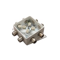 КМ-О (10к)-IP66-120х120, семь вводов: Коробка монтажная огнестойкая