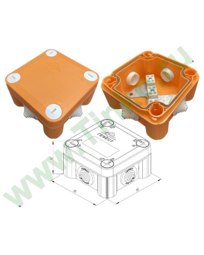 КМ-О-1010(П)(8к)-IP55: Коробка монтажная огнестойкая в Грозном