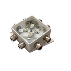 КМ-О (8к)-IP66-120х120, четыре ввода. Коробка монтажная огнестойкая. Гефест