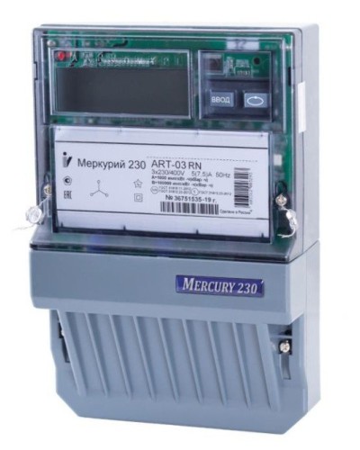 Меркурий 230 ART-01 PQRSIN 3ф 5-60А 1.0/2.0 класс точности, многотарифный (М0000051910). Счетчик электроэнергии. Инкотекс в Грозном
