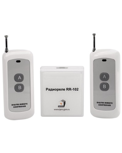 RR-102 + 2 пульта, 250-950 метров, питание 12В. Комплект радиореле. ИПРо в Грозном