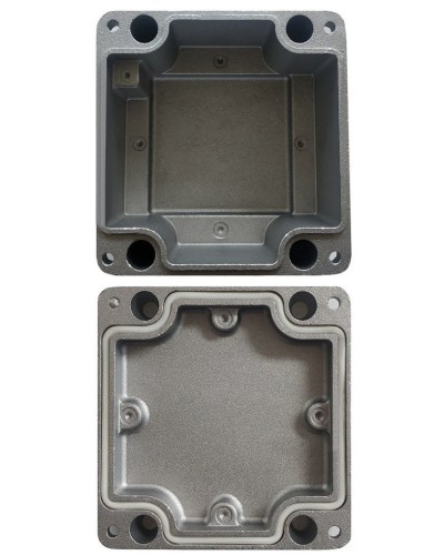 МКС Мороз, глухая, IP66/IP68, серый. Коробка коммутационная металлическая. Магнито-Контакт в Грозном