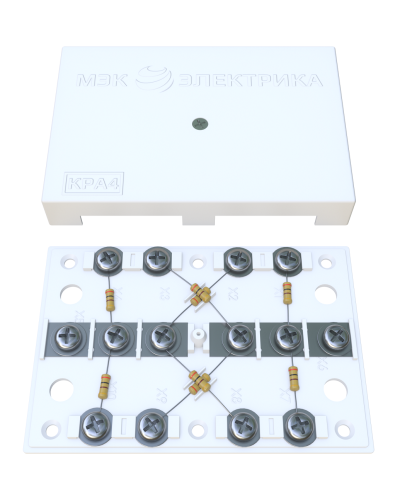 KRA-4 75 Om white (MEC42101). Коробка на 4 абонента. МЭК-Электрика в Грозном