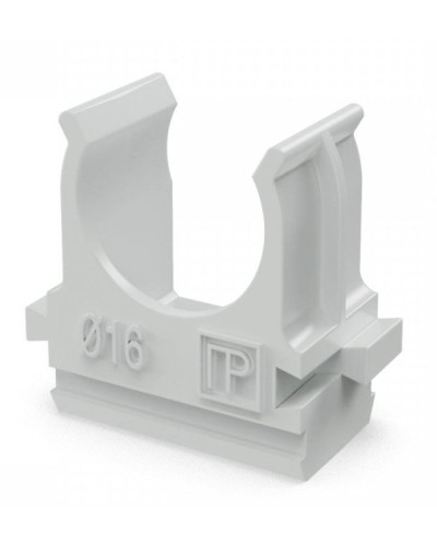 Крепеж-клипса для труб АБС-пластик в п/э D16 (100 шт) (PR.02616). Крепление для труб ПВХ. Промрукав в Грозном