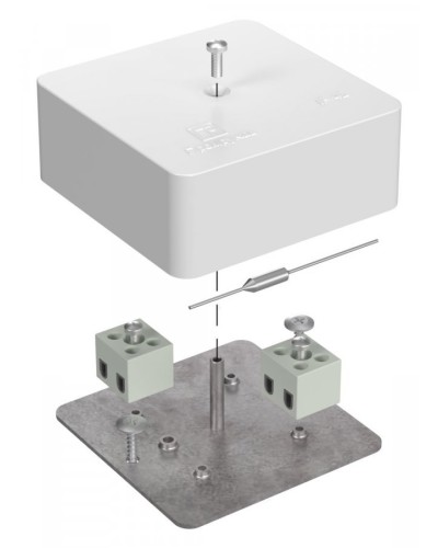 Коробка огнестойкая 75х75х30 (40-0450-FR1.5-4-П). Коробка огнестойкая для открытой установки. Промрукав в Грозном
