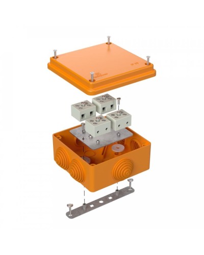 Коробка огнестойкая 100х100х50 для о/п (40-0300-FR6.0-8). Коробка огнестойкая для открытой установки. Промрукав в Грозном