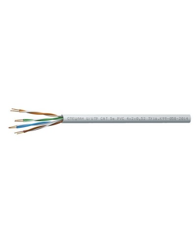 СПЕЦЛАН U/UTP Cat 5e PVC 4х2х0,52. Кабель «витая пара» (LAN) для структурированных систем связи. Спецкабель в Грозном