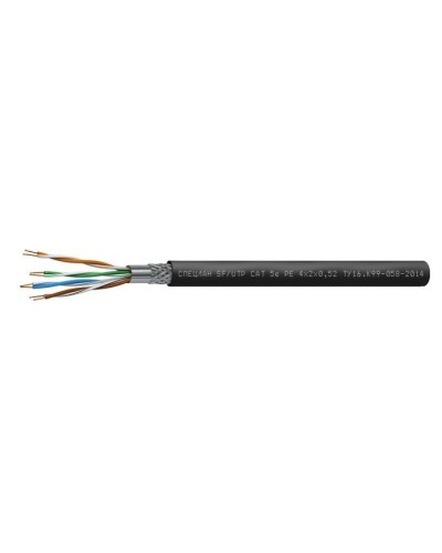 СПЕЦЛАН SF/UTP Cat 5e PE 4х2х0,52. Кабель «витая пара» (LAN) для структурированных систем связи. Спецкабель в Грозном
